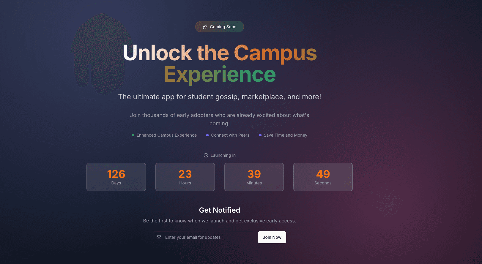 Coming Soon - minimalist template template preview